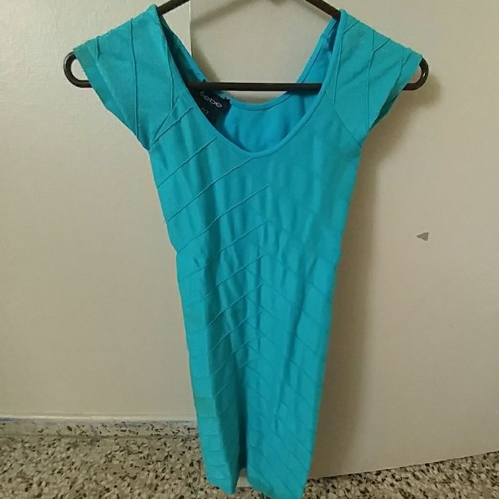 Designer Bebe blue model dress - Picture 1 of 3